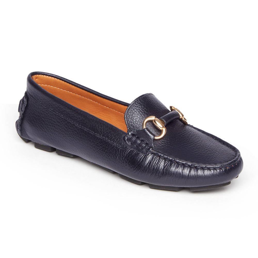 Rockport Singapore Womens Loafers - Bayview Bit Keeper Navy - LK1734628